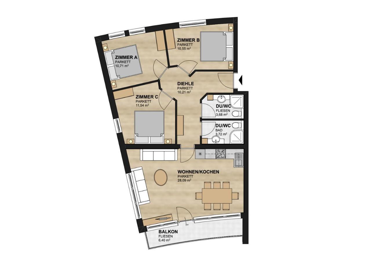 Ski Dome Apartments-Apartment Viva & Heaven Holiday Chalet Kaprun Δωμάτιο φωτογραφία